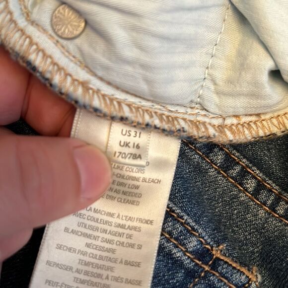 Free People We The Free Loving Good Vibrations Cutoffs- Mid Indiago- Size 31-NWT - Picture 12 of 12